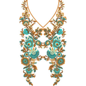 Neckline Embroidery Design