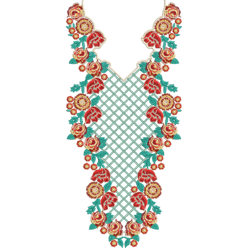 Neck Gala Embroidery Design
