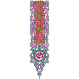 Neck Flower Embroidery Design