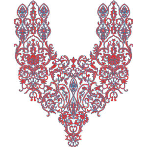 Unique Neck Embroidery Design