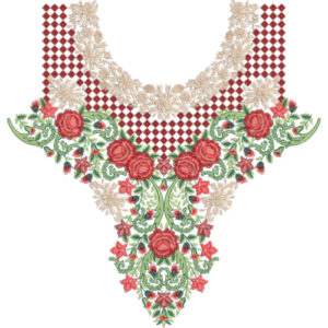 Simple Neck Embroidery Design