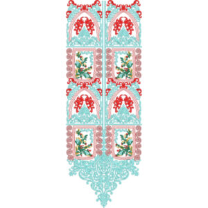 Unique Neck Embroidery Design