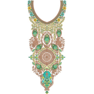 Neckline Embroidery Design