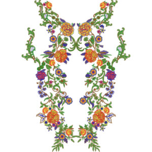Beautiful Neck Embroidery Design