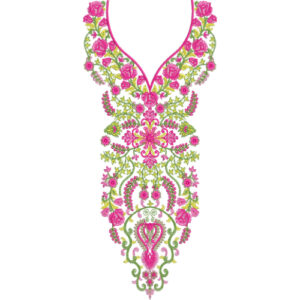 Unique Neck Embroidery Design