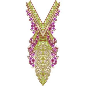 Unique Neck Embroidery Design