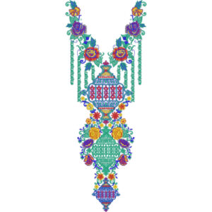 Beautiful Neck Embroidery Design