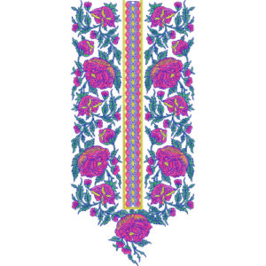 Unique Neck Embroidery Design