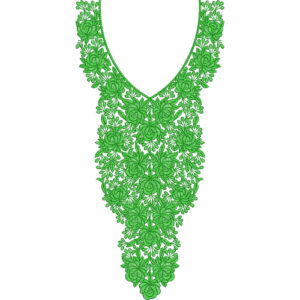Unique Neck Embroidery Design