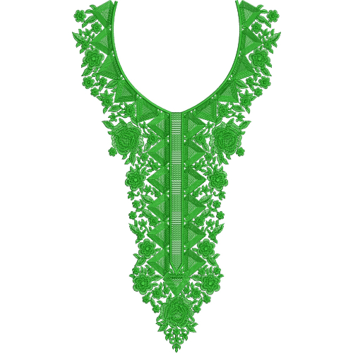Neckline Embroidery Design