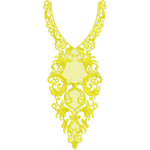 Unique Neck Embroidery Design