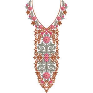 Neckline Embroidery Design