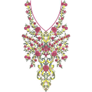 Neck Gala Embroidery Design