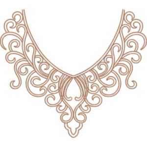 Neck Flower Embroidery Design