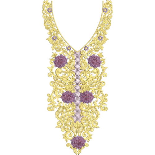 Neck Kurta Embroidery Design