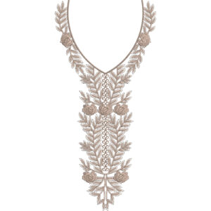 Unique Neck Embroidery Design