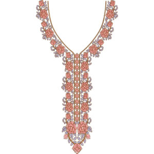 Unique Neck Embroidery Design