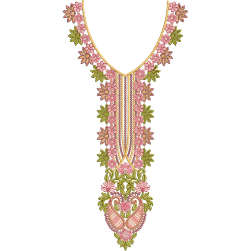 Neck Kurta Embroidery Design