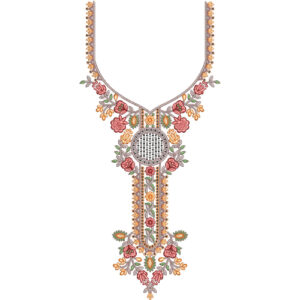 Simple Neck Embroidery Design