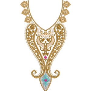 Unique Neck Embroidery Design