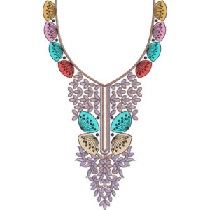 Neckline Embroidery Design