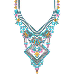 Unique Neck Embroidery Design
