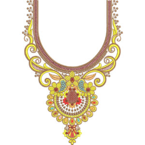 Neckline Embroidery Design