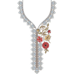 Beautiful Neck Embroidery Design