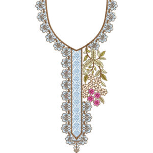 Neckline Embroidery Design