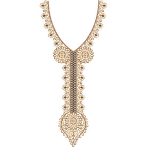 Neckline Embroidery Design