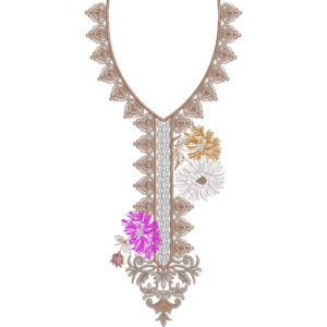 Beautiful Neck Embroidery Design