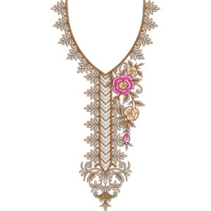 Simple Neck Embroidery Design
