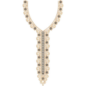 Neckline Embroidery Design