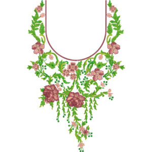 Unique Neck Embroidery Design