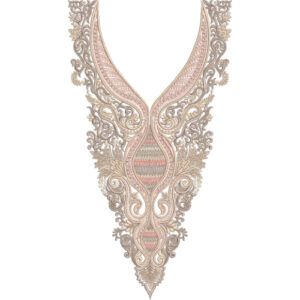 Neck Flower Embroidery Design