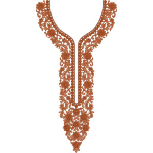 Neck Flower Embroidery Design