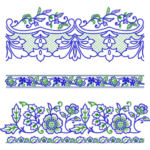 Unique Lace Embroidery Design