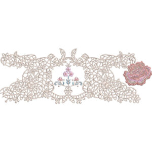 Simple Lace Embroidery Design