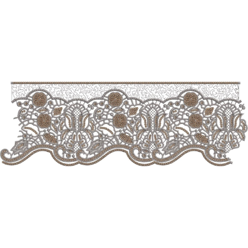 Lace Flower Embroidery Design