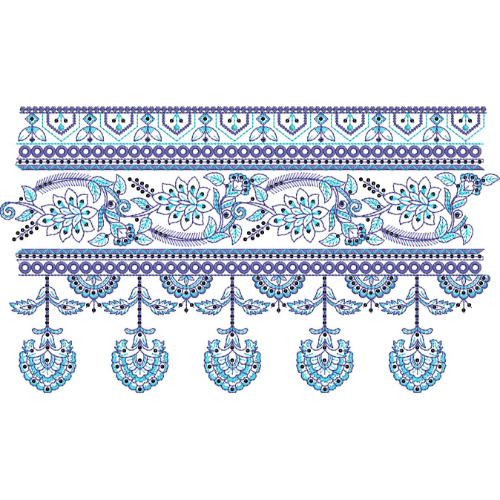 Floral Lace Embroidery Design