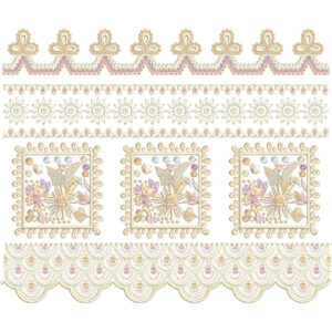 Unique Lace Embroidery Design