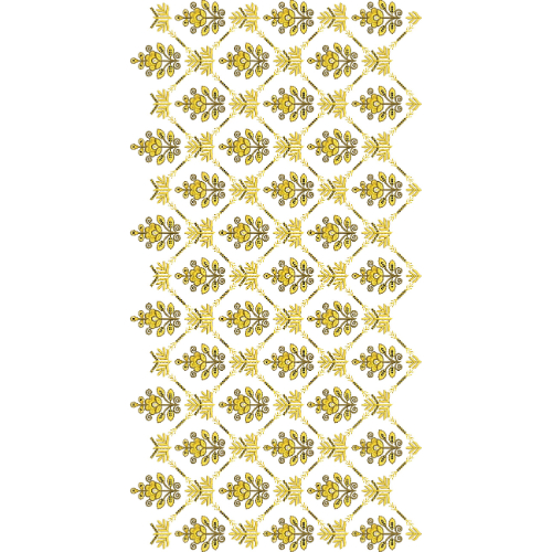 Geometric Floral Diamond All-Over Jaal Embroidery Design