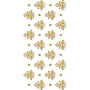 Floral Leaf Buta with Mini Motif All-Over Jaal Embroidery Design