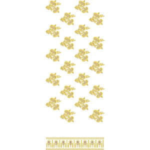 Classic Paisley Buta Repeating All-Over Jaal Embroidery Design