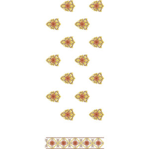 Classic Floral Medallion Buta All-Over Jaal Embroidery Design