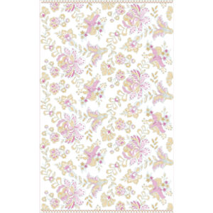 Graceful Multicolor Floral Vine All-Over Jaal Embroidery Design