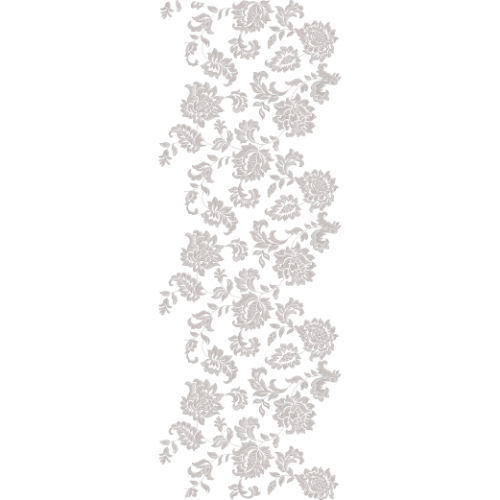 Elegant Monotone Floral Vine All-Over Jaal Embroidery Design