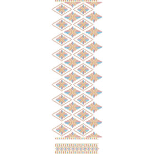 Multicolor Star Diamond All-Over Jaal Embroidery Design