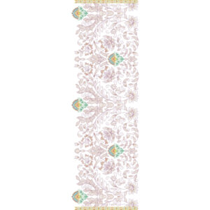 Ornamental Floral Scroll Vine All-Over Jaal Embroidery Design