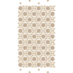 Classic Floral Star Motif All-Over Jaal Embroidery Design